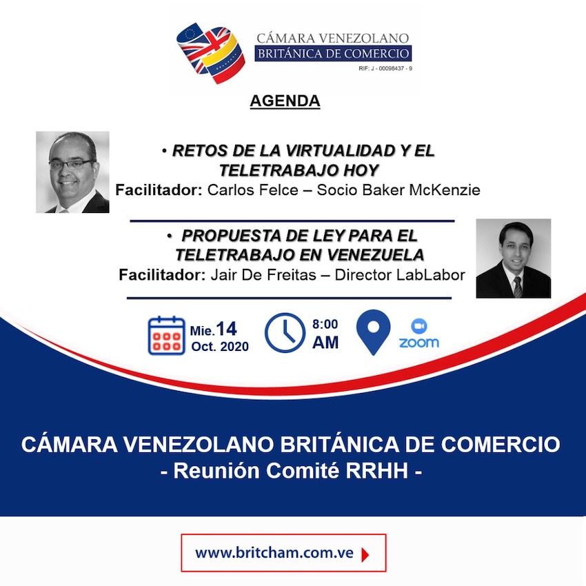 Cámara Venezolano Británica de Comercio: Teletrabajo